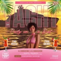 Maximalist Yacht Party Square (1:1) template