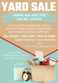 Maximalist  Yard Sale A4 template
