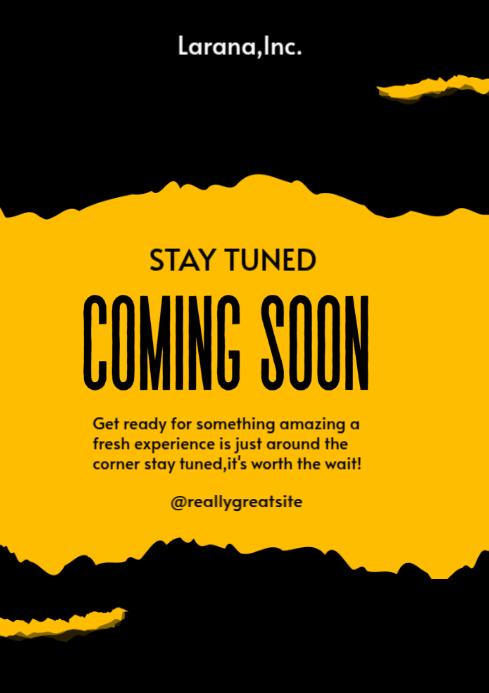 Maximalist Yellow A4 Template | PosterMyWall