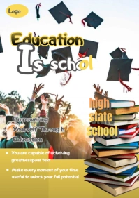 Maximalist Yellow Collage School Design  A5 template