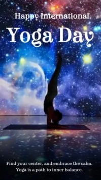 Maximalist Yoga Day Tiktok Video template