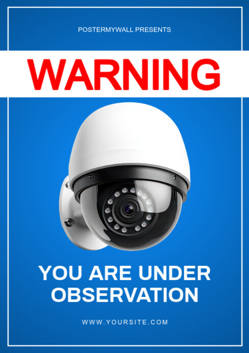 Maximalist You Are Under Observation  A4 template