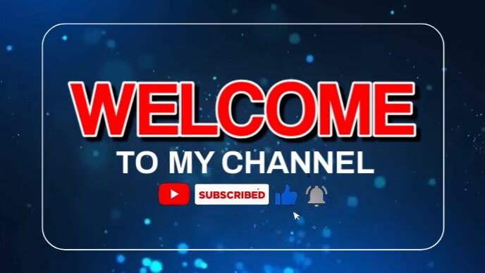 Maximalist Youtube Welcome To My Channel Video Youtube Thumbnail template
