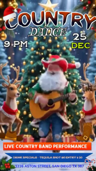 Santa Dance Party Instagram Story template