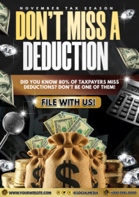 Maximize Your Tax Deductions A4 template