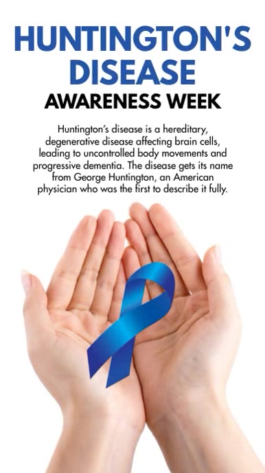 May 11-17 - Huntington's Disease Awareness We Instagram Story template