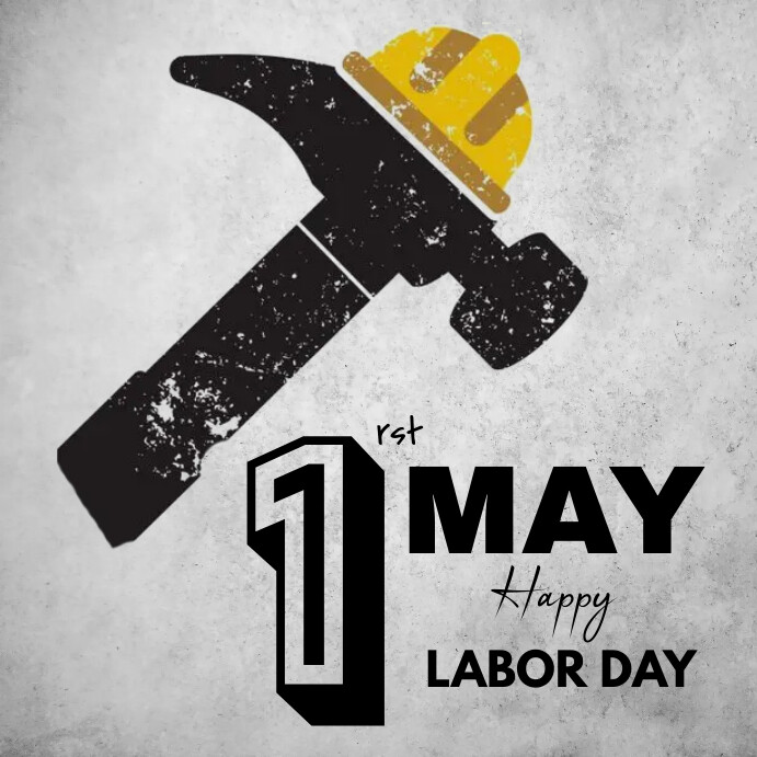 May 1rst Instagram Post template