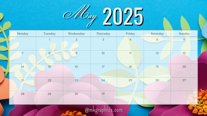 May calendar Template | PosterMyWall