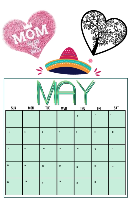 Copy of MAY CALENDAR | PosterMyWall