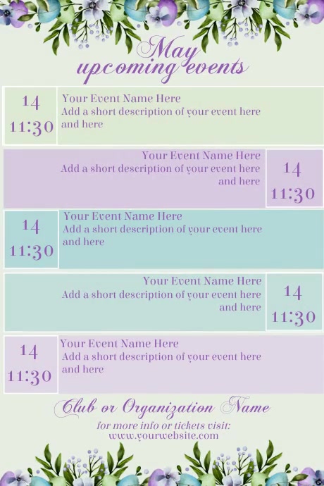 May Calendar Template PosterMyWall
