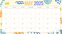 May calendar Tampilan Digital (16:9) template