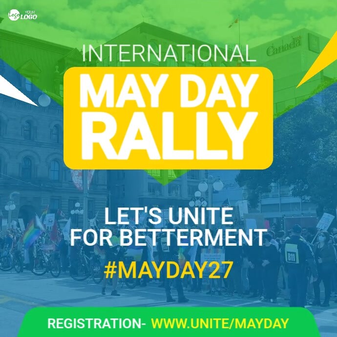 May Day Rally Template Instagram 帖子