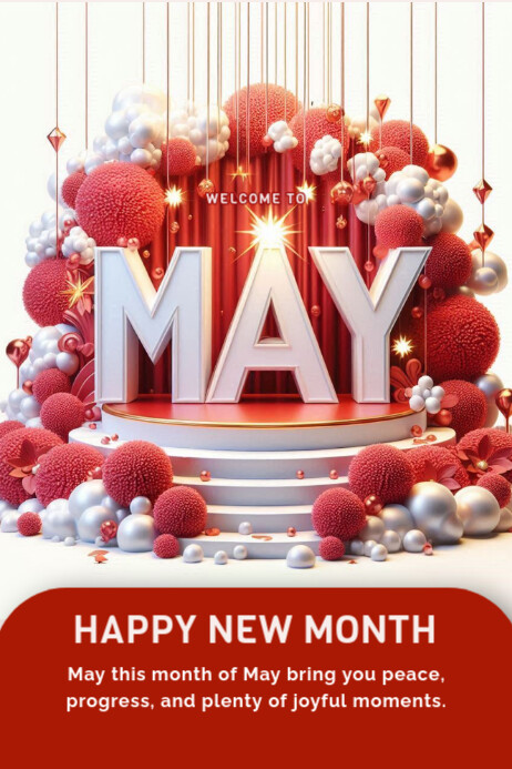 Pinterest May Layout May Template | PosterMyWall