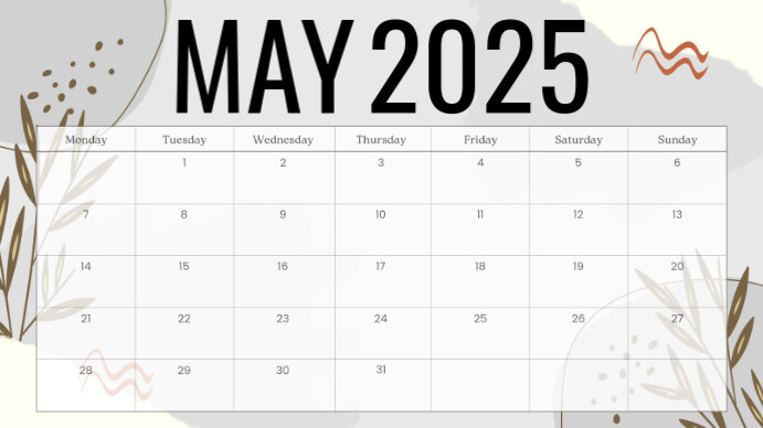 May Presentation (16:9) template