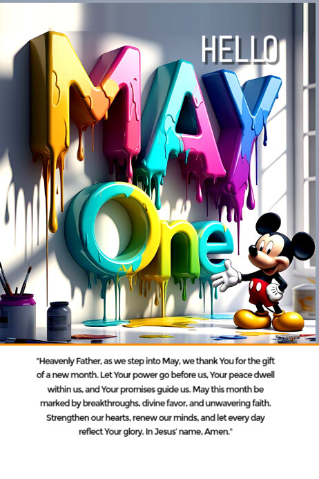 May Poster template