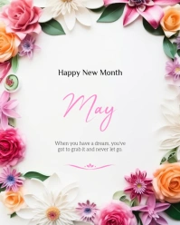 May flower Instagram Portrait template