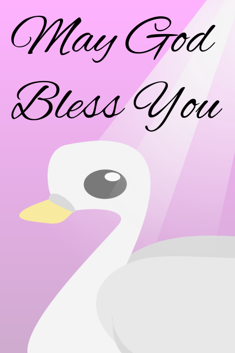 May God Bless You Poster template