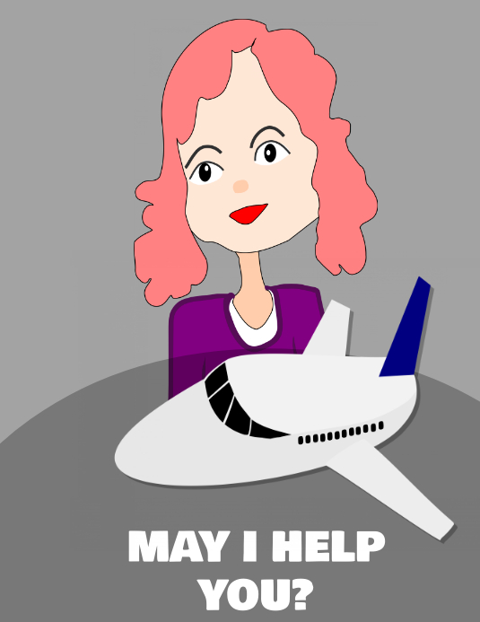 May I Help You? Flyer (US Letter) template