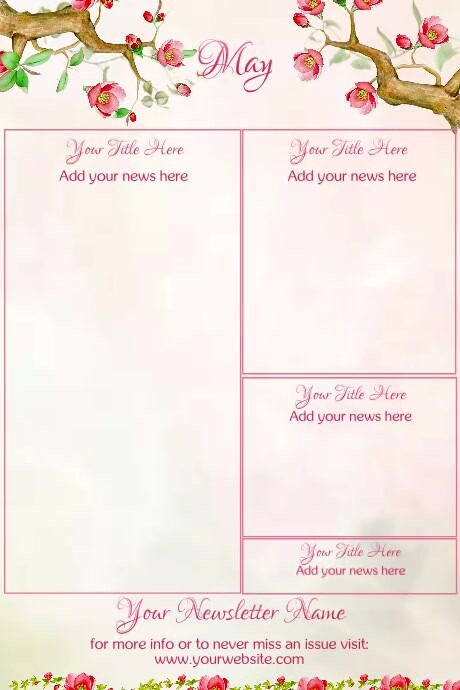 May Newsletter by Paula Template | PosterMyWall