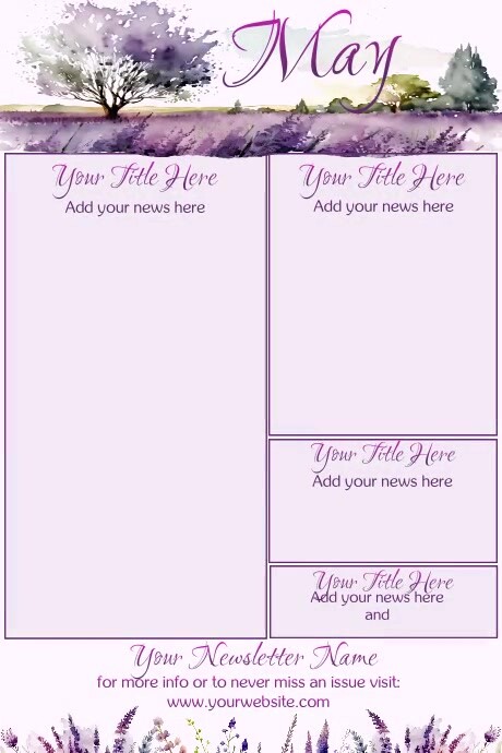 May Newsletter by Paula Template | PosterMyWall