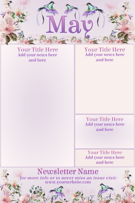 May Newsletter by Paula Template | PosterMyWall