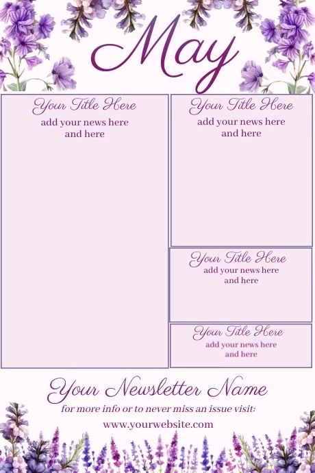 May Newsletter by Paula Template | PosterMyWall