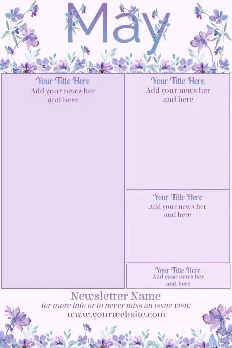 May Newsletter by Paula Template | PosterMyWall
