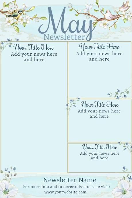 May Newsletter by Paula Template | PosterMyWall