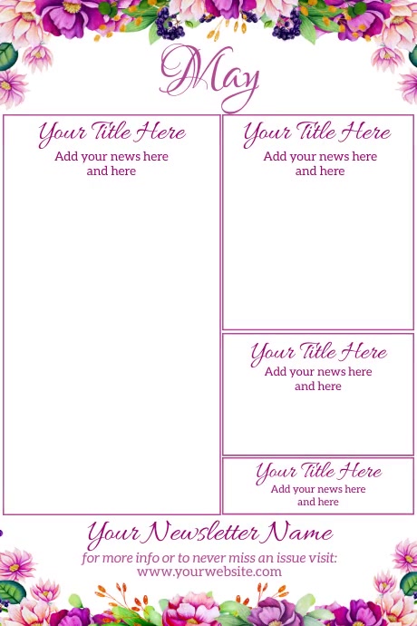 May Newsletter by Paula Template | PosterMyWall