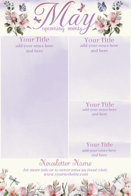 May Newsletter by Paula Template | PosterMyWall