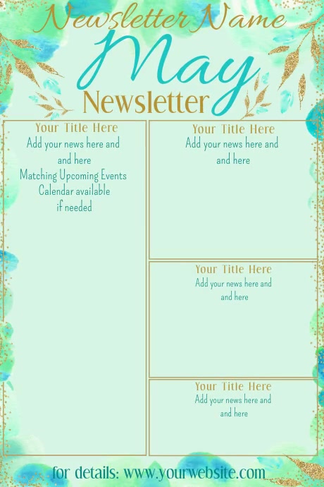 May Newsletter Template | PosterMyWall