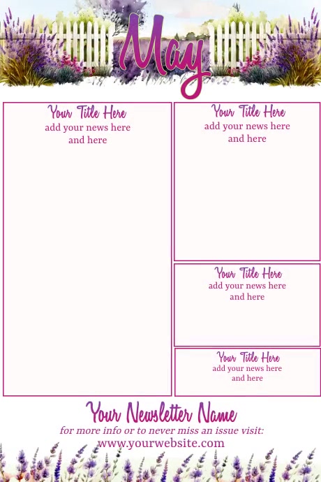 May Newsletter by Paula Template | PosterMyWall