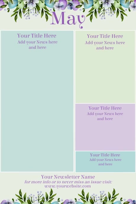 May Newsletter Template | PosterMyWall