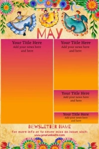 May Newsletter by Paula Poster template