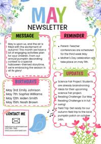 May Newsletter A4 template