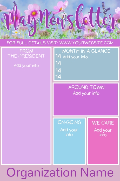 May Newsletter Template Postermywall
