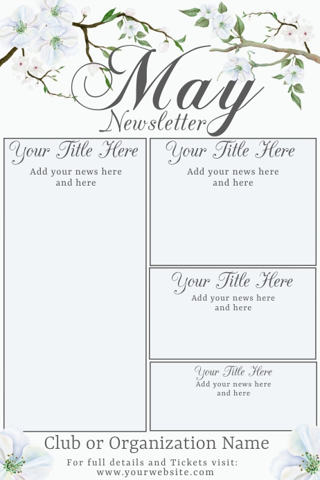 May Newsletter Template | PosterMyWall