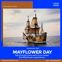 Mayflower Day Publicación de Instagram template