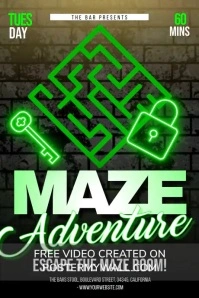 Maze Adventure Poster template