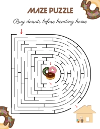 Maze Puzzle Template PosterMyWall