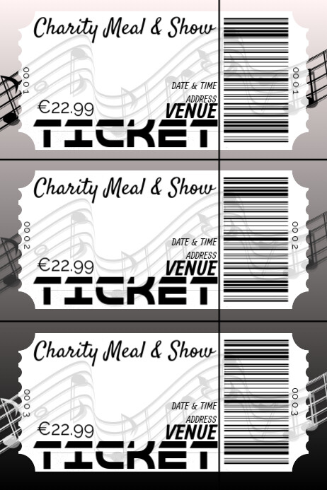 Copy of Meal & Show Ticket | PosterMyWall