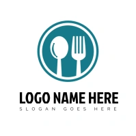 Meal resturant logo\spoon and fork logo desig Логотип template