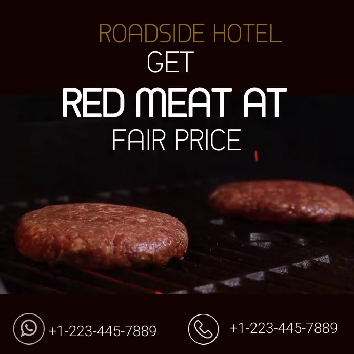 Meat Advertisement Poster Template | PosterMyWall