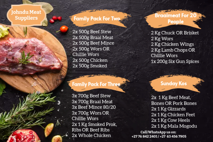 Meat Supplier Promotion Posters Template | PosterMyWall