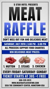 meat raffle Template | PosterMyWall