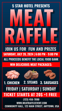 meat raffle Template | PosterMyWall