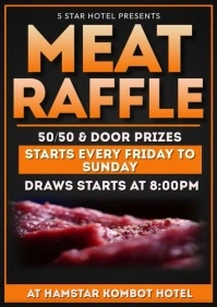 meat raffle A4 template