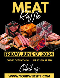 Pork Raffle meat raffle Template | PosterMyWall