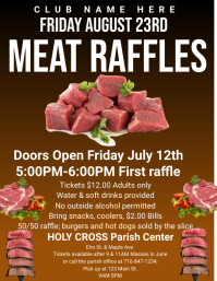 Meat Raffle Flyer Template | PosterMyWall