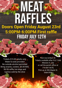 Meat Raffle Template | PosterMyWall
